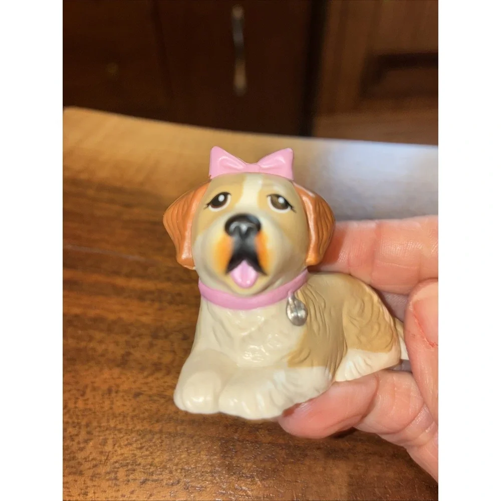Kenner Littlest Pet Shop Beethoven Missy Girl Puppy Dog Figure Toy Pink 1993